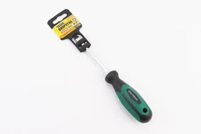 Отвёртка магнитная шлицевая HEX SL6х100мм ручка с TPR покрытием 45-8610