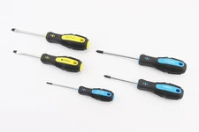 Отвёртки набор 5шт PH0/PH1x75мм PH2x100мм SL5x75мм SL6x100мм 40-1505