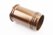 Гільза циліндра R185N (H-160mm, Dпоршня-85mm, Dвінця-105,7mm, Dверх.пояс-98,00mm, Dниж.пояс-98,00mm), жовта, з насічкою