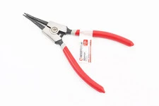 Щипці для зняття та встановлення стопорних кілець 180мм, прямі на розтиск HT-7013