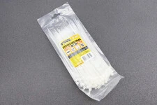 Хомут-стяжка пластиковый 3,6x200мм к-кт 100шт, белый 20-1807