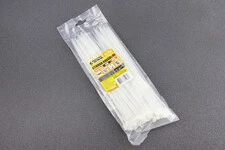 Хомут-стяжка пластиковый 3,6x250мм к-кт 100шт, белый 20-1808