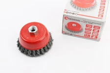 Щітка торцева М14 D-100мм з плетеного дроту BT-2100