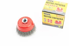 Щітка торцева М14 D-75мм з рифленого дроту 19-7207