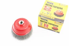Щітка торцева М14 D-125мм з рифленого дроту 19-7212