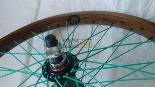 Нове переднє колесо на BMX Primo Balance обід втулка Quando TX спиці Primo Forged 14мм вісь 48 спиць