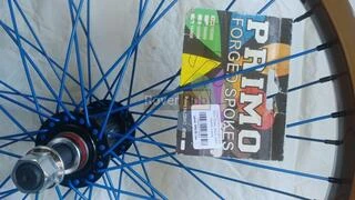 Нове переднє колесо на BMX Primo Balance обід втулка Quando TX спиці Primo Forged 14мм вісь 48 спиць