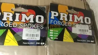 Спицы Primo Forged _182мм_, 50шт, спиц красных + 50шт ниппелей латунных 14мм