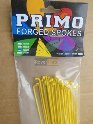 Спиці Primo Forged _182мм_, 50шт, спиць жовтих