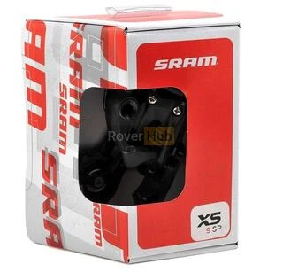Ремикач задній Sram 12A RD X5 Medium Cage 9-Speed чорний Середня лапка 9 швидкостей велосипедний перемикач