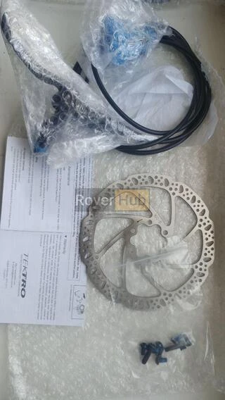 Тормоз дисковый Tektro Draco/Auriga disc гидравлический задний синий 2100мм гидролиния