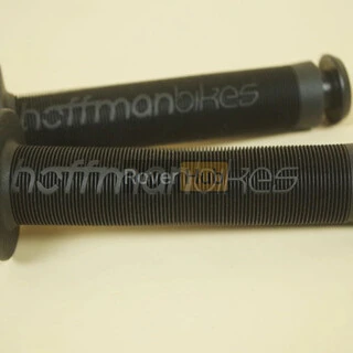 Ручки руля (грипсы) для велосипеда BMX Hoffman Bikes с пластиковыми барендами (заглушками руля)