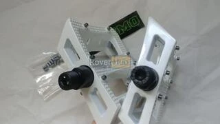 Педалі магнієві Primo Stricker (19-186) magnesium platform, ПРОМ підшипник Cr-Mo ось,білі