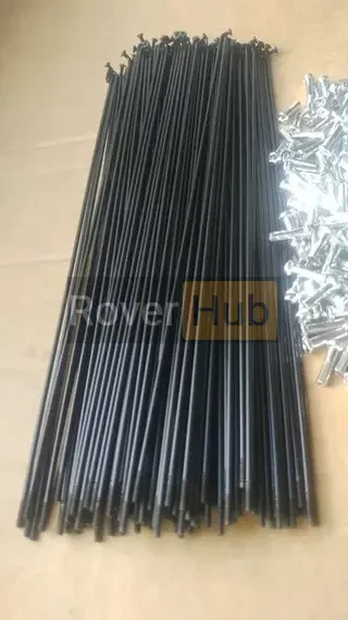 Спиця велосипедна 292мм чорна 14G (2мм) + ніпель 16мм