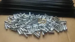 Спиця велосипедна 292мм чорна 14G (2мм) + ніпель 16мм