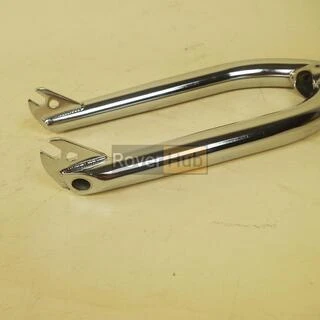 Вилка велосипеда BMX 20" 4130 Cr-Mo сталь, 1.1/8" шток, 10мм ось Crow BMX Хром, Подвійний батінг