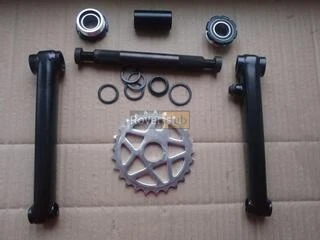 Велосипедна система KHE bikes 4130 Cr-Mo шатуни + євро каретка на промах + зірка 25Т