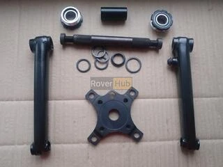 Велосипедна система KHE bikes 4130 Cr-Mo шатуни + євро каретка на промах + перехідник на 104BCD