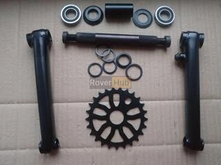 Велосипедна система KHE bikes 4130 Cr-Mo шатуни + mid каретка на промах + зірка 25Т