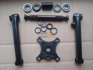 Велосипедна система KHE bikes 4130 Cr-Mo шатуни + mid каретка на промах + перехідник на 104BCD