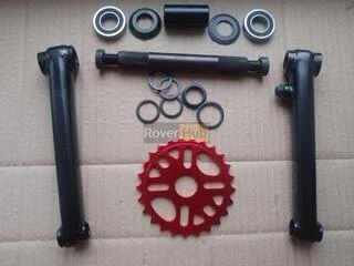 Велосипедна система KHE bikes 4130 Cr-Mo шатуни + mid каретка на промах + зірка 25Т