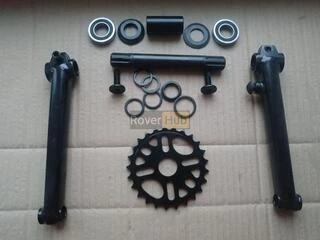 Велосипедна система KHE bikes 4130 Cr-Mo шатуни + mid каретка на промах + зірка 25Т