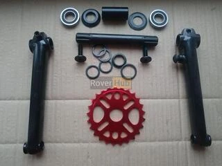 Велосипедна система KHE bikes 4130 Cr-Mo шатуни + mid каретка на промах + зірка 25Т