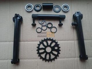 Велосипедна система KHE bikes 4130 Cr-Mo шатуни + mid каретка на промах + зірка 25Т