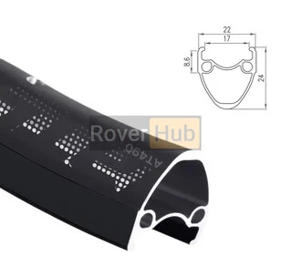 Обод Alexrims AT490 28" (622x17) 32 отверстия под V-Brake черный пистонированный