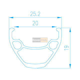 ОБІД 29" ALEXRIMS SD20 32H чорний пістонований 622x(W25,2*20 x H19мм) під Disk