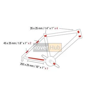 Защита рамы Zefal &quot;Skin Armor S&quot; (2603) полиуретан. прозр. (7шт) (3420582603012)