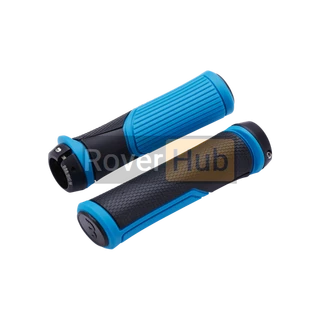 Ручки керма BBB BHG-96 "Cobra" 142 мм чорно-сині із замком (8716683111330)