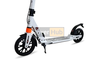 Самокат складаний VNC PY-2021C білий з амортизаторами, колеса 200мм,