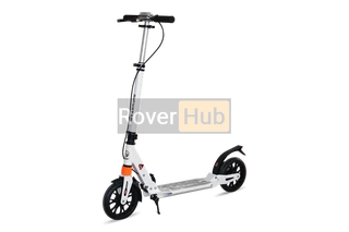 Самокат складаний VNC PY-2021C білий з амортизаторами, колеса 200мм,