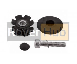 Ромашка + крышечка + болт VP M-53D 1.1/8" в сборе алюминиевая черная для BMX БМХ MTB МТБ