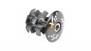 Ромашка + кришечка + болт Х17 1.1/8&quot; в зборі алюмінієва чорна для BMX БМХ MTB МТБ
