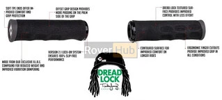 Грипси ODI Tinker Juarez Dread Lock Grip Graphite w/Black Clamp сірі із чорними замками