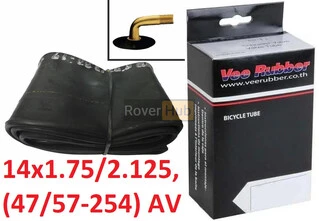 Камера Vee Rubber 14x1.75/2.125, (47/57-254) AV штуцер 90 градусов, автониппель Шредер автомобильный ниппель
