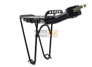 Багажник X17 №2, консольний, алюм. для 25.4-32мм, з дужками для сумки-штанів, чорн.