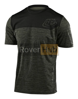 Джерсі TLD Flowline S/S Jersey [Shield Heather Green/Black] Розмір S