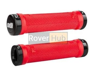 Гріпси ODI Ruffian MTB Lock-On Bonus Pack Bright Red w/Black Clamps (червоні з чорними замками)