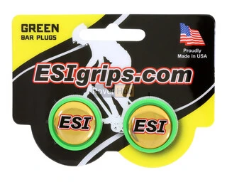 Заглушки керма ESI Bar Plug Green, зелені