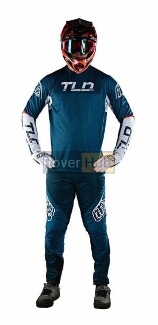 Джерсі TLD Sprint Jersey Fractura [Slate Blue Orange] M