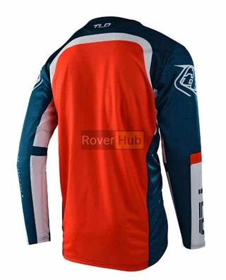 Джерсі TLD Sprint Jersey Fractura [Slate Blue Orange] S