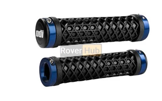 Гріпси ODI Vans&reg; Lock-On Grips, Black w/ Blue Clamps, чорні з синіми замками
