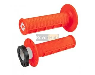 Мото гріпси ODI HALF-WAFFLE MX V2 Lock-On Flo-Orange