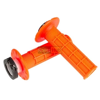 Мото гріпси ODI HALF-WAFFLE MX V2 Lock-On Flo-Orange
