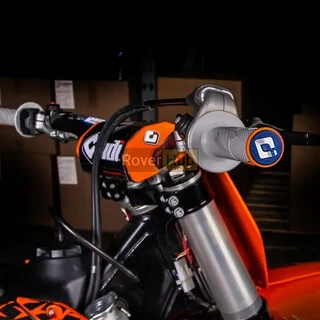 Мото гріпси ODI EMIG PRO MX V2 Lock-On Grip BLUE/White