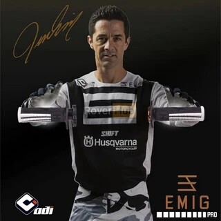 Мото гріпси ODI EMIG PRO MX V2 Lock-On Grip BLUE/White