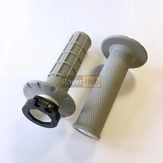 Мото гріпси ODI HALF-WAFFLE MX V2 Lock-On Soft Grey